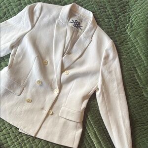 J. Crew Women's White Blazer (Size 8)